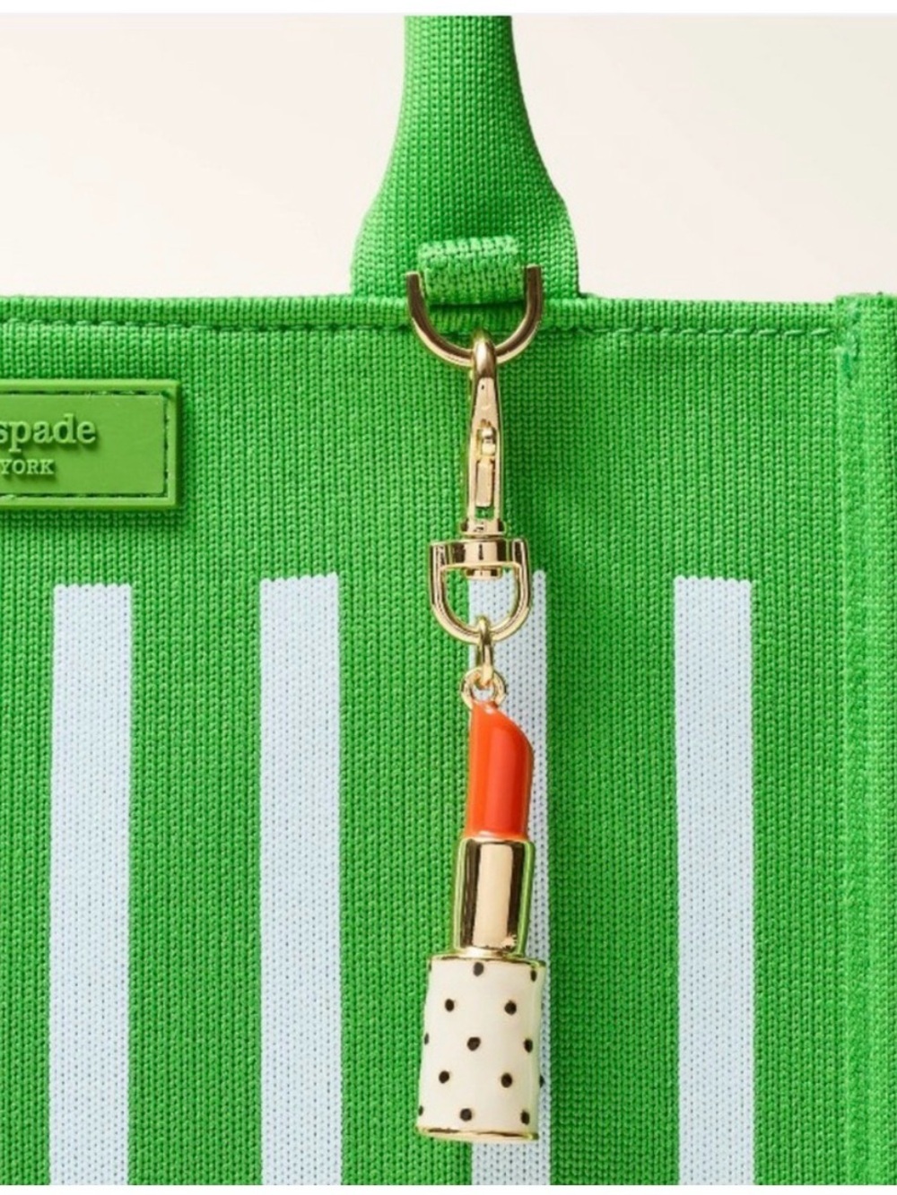 kate spade x target Gold Lipstick Charm